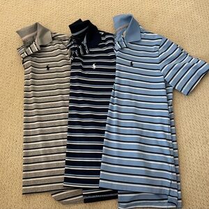 Boy’s Sz. M RL Polo Performance Striped Polo Shirt Bundle